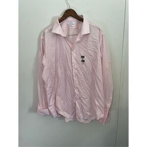 Brand New Calvin Klein Steel + Slim Fit Men’s 18 1/2 XXL 2XL Dress Shirt Pink